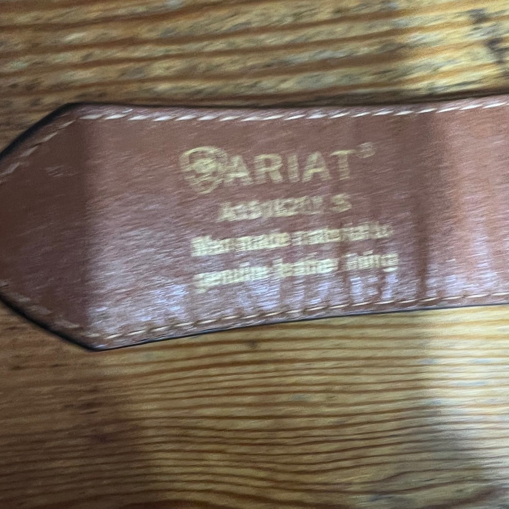 Ariat Brown Leather Turquoise Embroidery Western Cowgirl Belt Small A1518202 - Picture 7 of 14